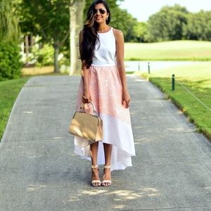 Anthropologie Peachy High-Low Dress
